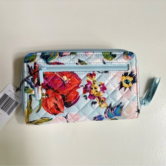 NWT Vera Bradley Bag and Wallet Triple Zip Hipster Crossbody Sea Air Floral - Picture 7 of 8